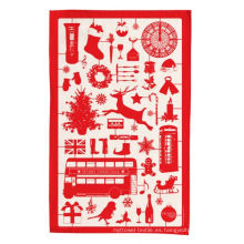 toalla de té roja de la cocina de la Navidad de la altura Hight TT-037